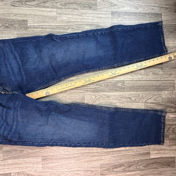 Levi’s 505 Regular Straight Leg Men’s Jeans W34 L32 Dark Blue NWT - Picture 8 of 10